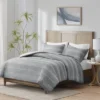 Madison Park Knox Clipped Jacquard Duvet Cover Set