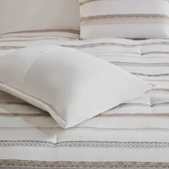 Madison Park 5pc Cove Clipped Jacquard Comforter Set White/Assorted Beiges -Madison Park Shop GUEST ac9a3a26 2761 4a94 aa0e ba22c6213b23