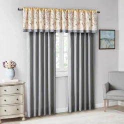 1pc 50"x84" Room Darkening Monroe Embroidered Curtain Panel Yellow - Madison Park 10 1pc 50"x84" Room Darkening Monroe Embroidered Curtain Panel Yellow - Madison Park -Madison Park Shop GUEST b0c8882c c819 40c0 a59d e3287a618ab8