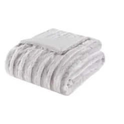 50"x60" York Long Faux Fur Throw Blanket -Madison Park Shop GUEST b1b0e460 1089 49e7 ae67 42b23965585e