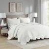 Madison Park 3pc Azariah Scalloped Edge Crinkle Microfiber Quilt Bedding Set