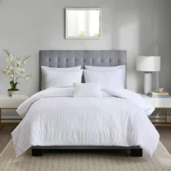 4pc Amari Cotton Seersucker Duvet Cover Set -Madison Park Shop GUEST b34258f9 5788 4f63 98ff 1b9c1e2ce365
