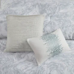 7pc Karlene Cotton Sateen Comforter Set Gray -Madison Park Shop GUEST b7cdc274 20c9 402a a919 4d82509ac8f2