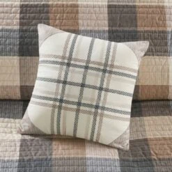 6pc Warren Herringbone Quilted Reversible Coverlet Set With Decorative Pillows - Madison Park -Madison Park Shop GUEST bd23b8cd 8581 4ca5 8fcc 7ce3833da34f