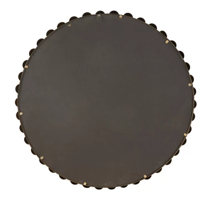 36" Dia Marlowe Round Decorative Wall Mirror Gold 3 36" Dia Marlowe Round Decorative Wall Mirror Gold - Image 3