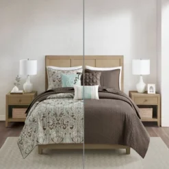 Leona Paisley Quilted Coverlet Set - 6pc -Madison Park Shop GUEST c363bad9 690c 40fc b4df acdcc545fbe3