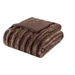 50"x60" York Long Faux Fur Throw Blanket -Madison Park Shop GUEST cc776dfd 1ebe 4787 bdd0 15fd42de7d0c