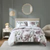 Madison Park Robin Floral Comforter Bedding Set With Bed Sheets Mauve
