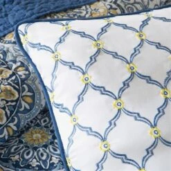 6pc Menara Reversible Quilted Coverlet Set Blue - Madison Park -Madison Park Shop GUEST d85927ff 30b9 457a a966 a1baff1423f7