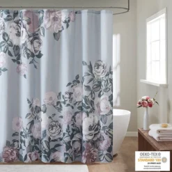 Colissa Cotton Floral Printed Shower Curtain -Madison Park Shop GUEST dcfffa2f 95c5 4a47 ad3a d3dde02ecacb