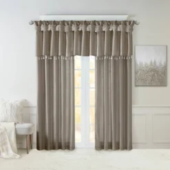 Lillian Twisted Tab Light Filtering Lined Curtain Panel -Madison Park Shop GUEST ddc2c41b eb0b 4208 824b a7e52a4068d3
