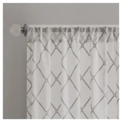 Clarissa Diamond Sheer Curtain Panel