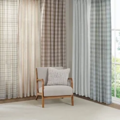 Preston Plaid Rod Pocket And Back Tab Room Darkening Curtain Panel With Fleece Lining -Madison Park Shop GUEST e7b0f9b6 a390 4da8 a89c 1d7df1e18416 2