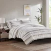 Madison Park Cove Clipped Jacquard Duvet Cover Set Multicolor Naturals