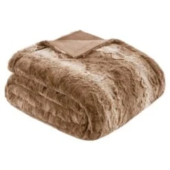 Marselle Faux Fur Oversized Bed Throw Blanket -Madison Park Shop GUEST e8be6d2a 6f4b 4406 9718 fc864954490e