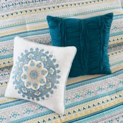 Navy Corynn Reversible Comforter Set Queen 7pc -Madison Park Shop GUEST e8d70006 e4d4 4d13 9f05 0e1a81eab84f