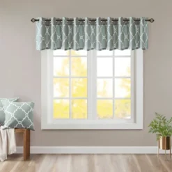 18"x50" Sereno Fretwork Print Valance -Madison Park Shop GUEST f1da415e bffc 4056 963c a587721ac406