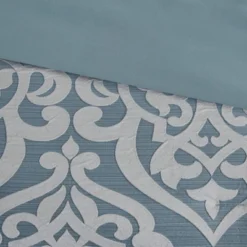 Madison Park 8pc Eilot Jacquard Comforter Set Aqua Green -Madison Park Shop GUEST f3283466 dd36 4ff1 bf2d b7a1adfb4a38