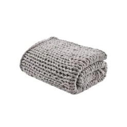 50"x60" Chunky Double Knit Handmade Throw Blanket - Madison Park -Madison Park Shop GUEST f5d6f001 be79 4a14 bb79 620a09e12dc8