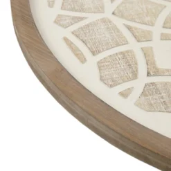 Leah Round Two-Tone Medallion Wall Decor Natural/White - Madison Park -Madison Park Shop GUEST f7da16f3 c616 4159 b650 fb1cab93d92c