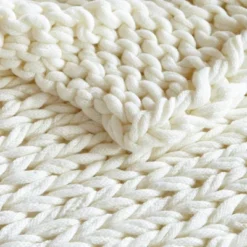 50"x60" Chunky Double Knit Handmade Throw Blanket - Madison Park -Madison Park Shop GUEST f851feb1 9cc4 41ca 9bb8 ae63d96e5265