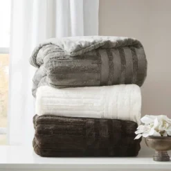 50"x60" Polar Solid Faux Fur Throw Blanket - Madison Park 8 50"x60" Polar Solid Faux Fur Throw Blanket - Madison Park -Madison Park Shop GUEST ff753482 5a05 4803 b6d5 c760e6bab755