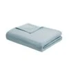 Freshspun Basketweave Cotton Blanket, Blue - Twin