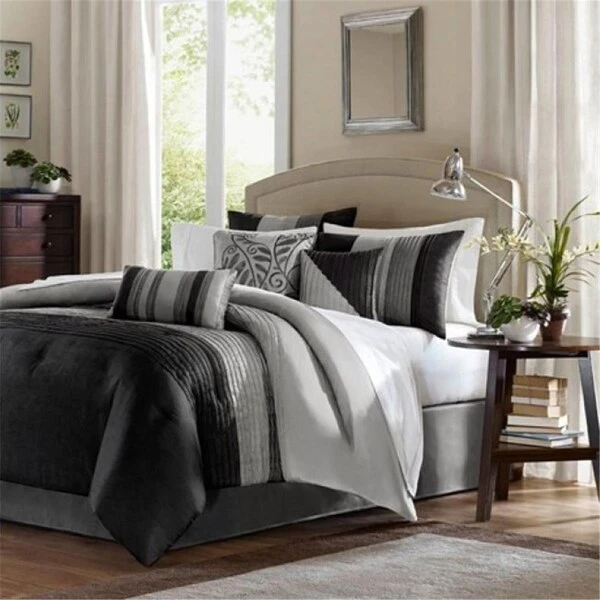 Amherst Comforter Set, Black - Queen 1 Amherst Comforter Set, Black - Queen
