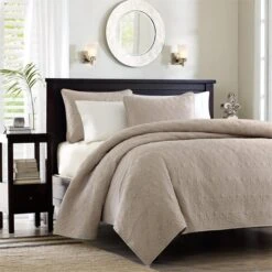 Coverlet Set - King, Khaki
