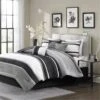 Blaire 7 Piece Comforter Set, Grey - King, 7PK