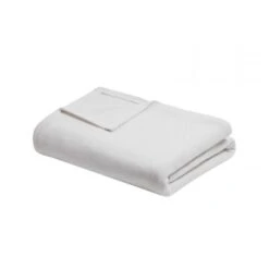 Freshspun Basketweave Cotton Blanket, Cream - Twin