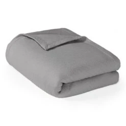 Liquid Cotton Blanket, King - Gray