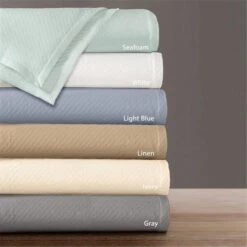 Premier Comfort Liquid Cotton Blanket, Blue - King