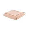 King Size Woven Cotton Blanket, Blush