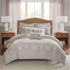 Queen Size Comforter Set, Natural