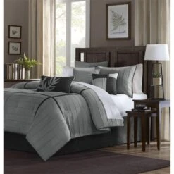 Comforter Set - California King, Grey