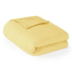 Liquid Cotton Blanket - Yellow, Twin Size