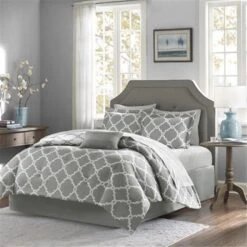 Merritt Complete Bed And Sheet Set Cal King - Grey