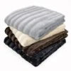 Madison Park MP50-1593 Duke Long Fur Throw; Grey