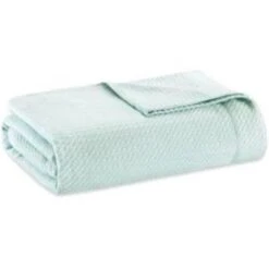 Madison Park MP51N-5170 King Size Blanket; Seafoam
