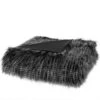 Madison Park MP50-4824 50 X 60 In. Faux Fur Throw; Black