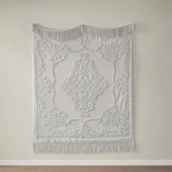 Madison Park MP50N-5512 50 X 60 In. Cotton Tufted Throw; Grey