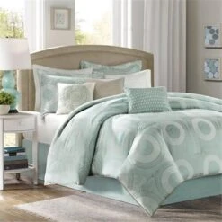 Baxter Comforter Set, Blue - Queen