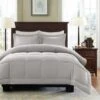 Sarasota Microcell Down Alternative Comforter Mini Set - Grey, Full And Queen