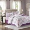 Lafael Complete Comforter Set, Purple - Cal King