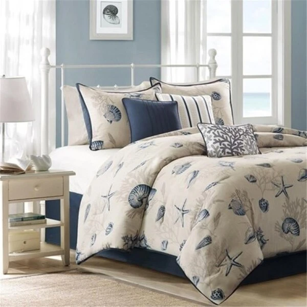 Bayside Comforter Set, Cal King - Blue 1 Bayside Comforter Set, Cal King - Blue