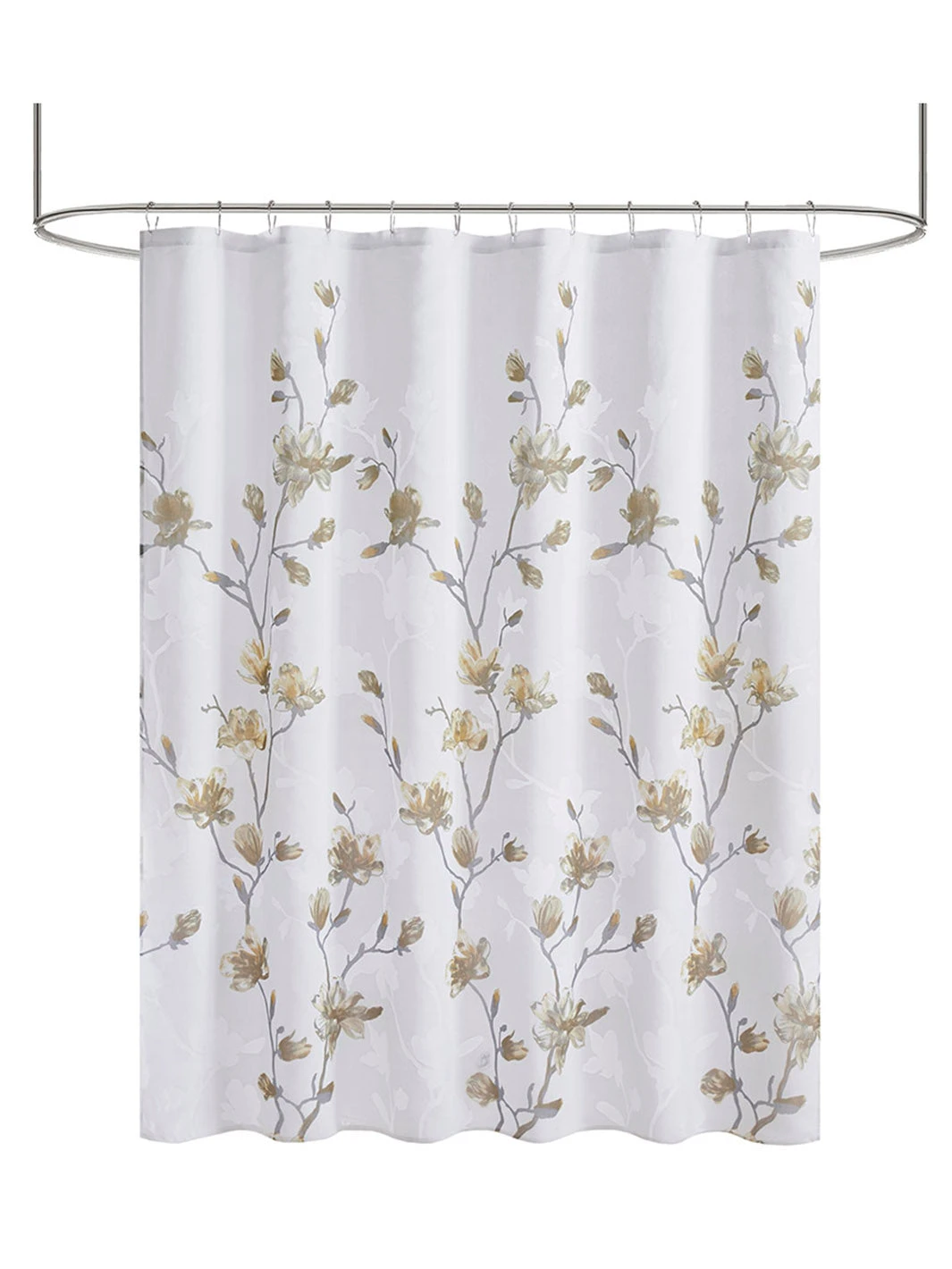 Magnolia Devore Floral Shower Curtain 3 Magnolia Devore Floral Shower Curtain - Image 3