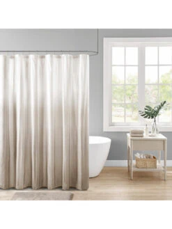 Ara Embossed Ombre Shower Curtain